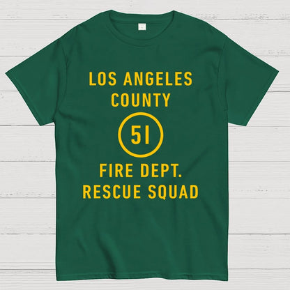 Emergency - Los Angeles County Fire Dept. Squad 51 Geek T-Shirt