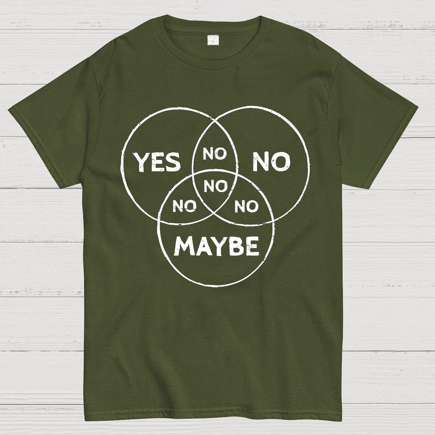 Venn In Doubt Say No Geek T-Shirt