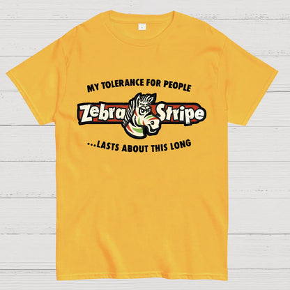 Zebra Fruit Stripe Gum Geeky T-Shirt