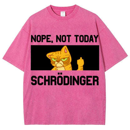 Schroedingers Cat Dark Humor Vintage Distressed T-shirt