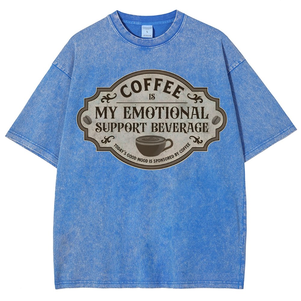 My Emotional Support Beverage Vintage Distressed T-shirt