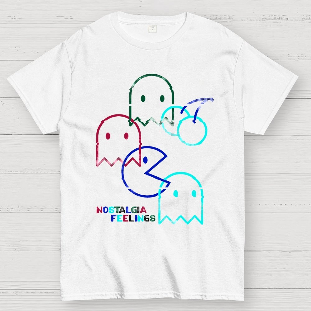 Vintage Game Neon Lines Unisex Geek T-Shirt