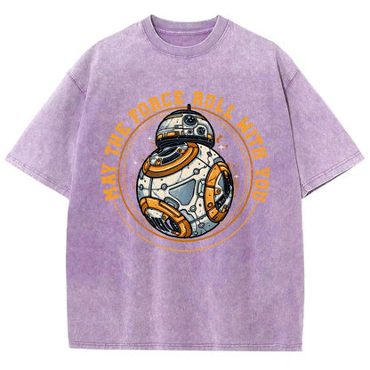 May the power roll with you Vintage Distressed T-shirt
