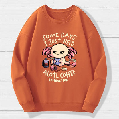 Alotl Coffee Geek Cotton Sweatshirt