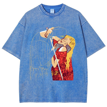 Valentine's Day.The Dread Pirate's Kiss Vintage Distressed T-shirt