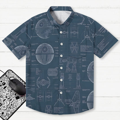 Basic knowledge of planetary spaceships Geek Hawaiian Shirt