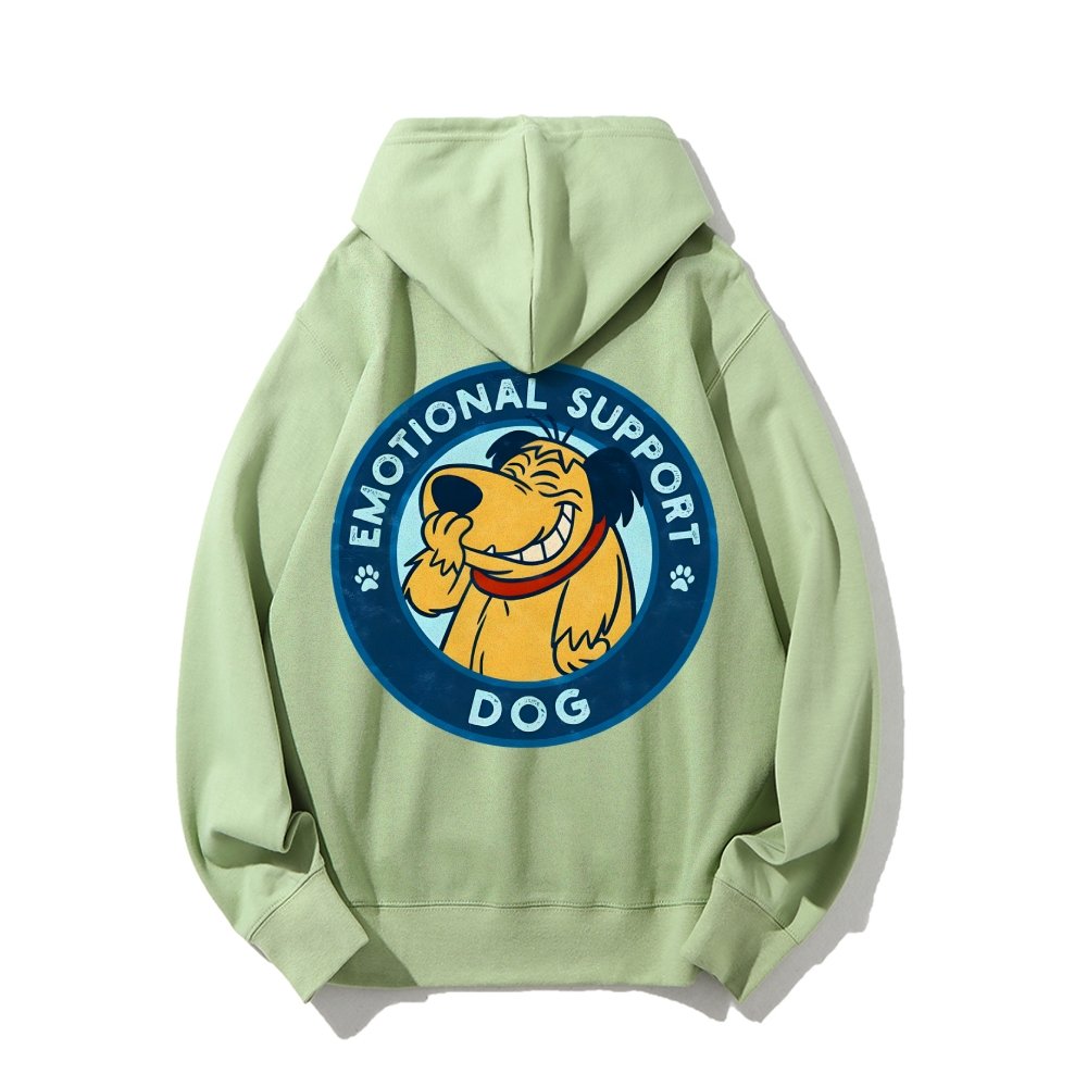 Dog Support Or Not? Printed Back Unisex Cotton Hoodie