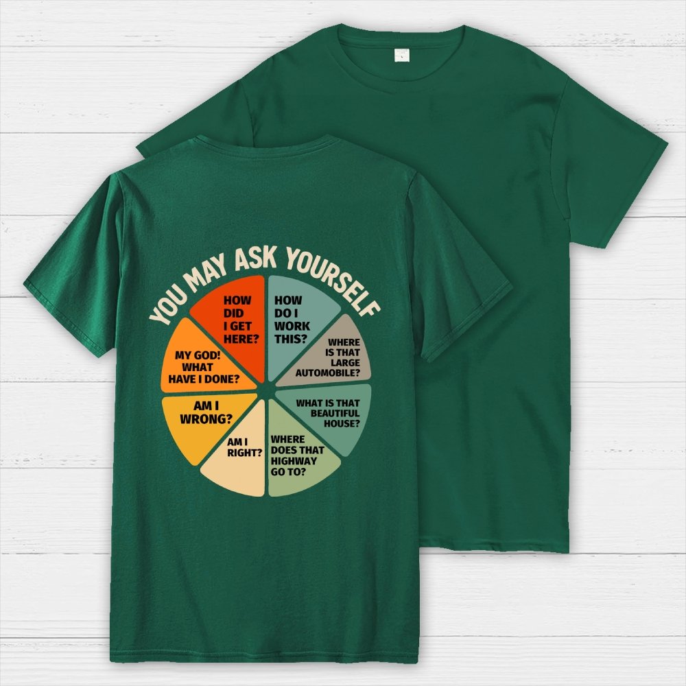 You May Ask Yourself  Back Printing Geek T-Shirt