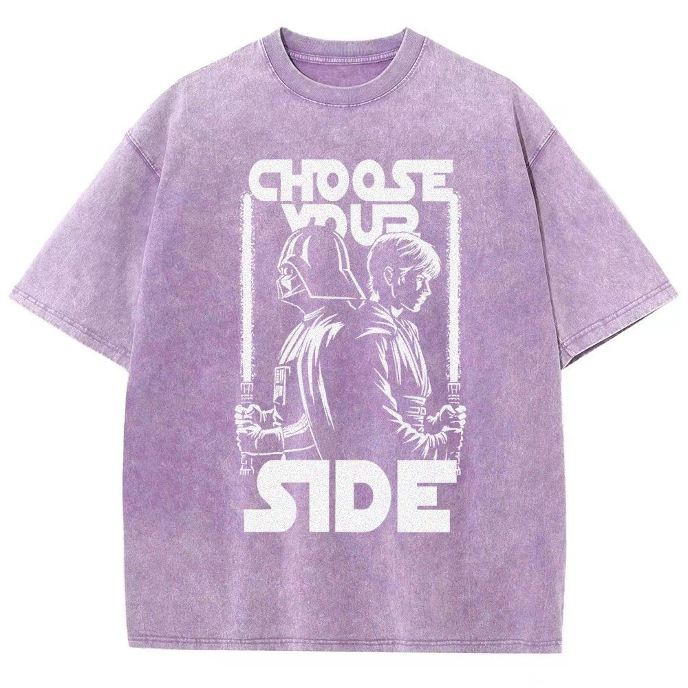 Choose Your Side Vintage Distressed T-shirt