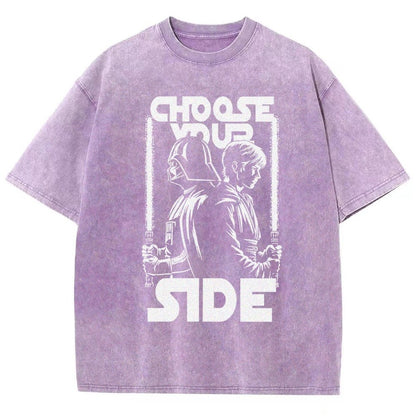 Choose Your Side Vintage Distressed T-shirt