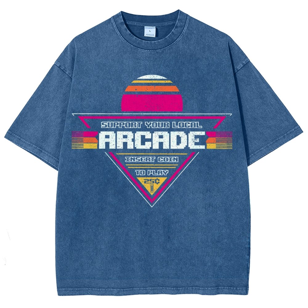 Support Your Local Arcade Vintage Distressed T-shirt
