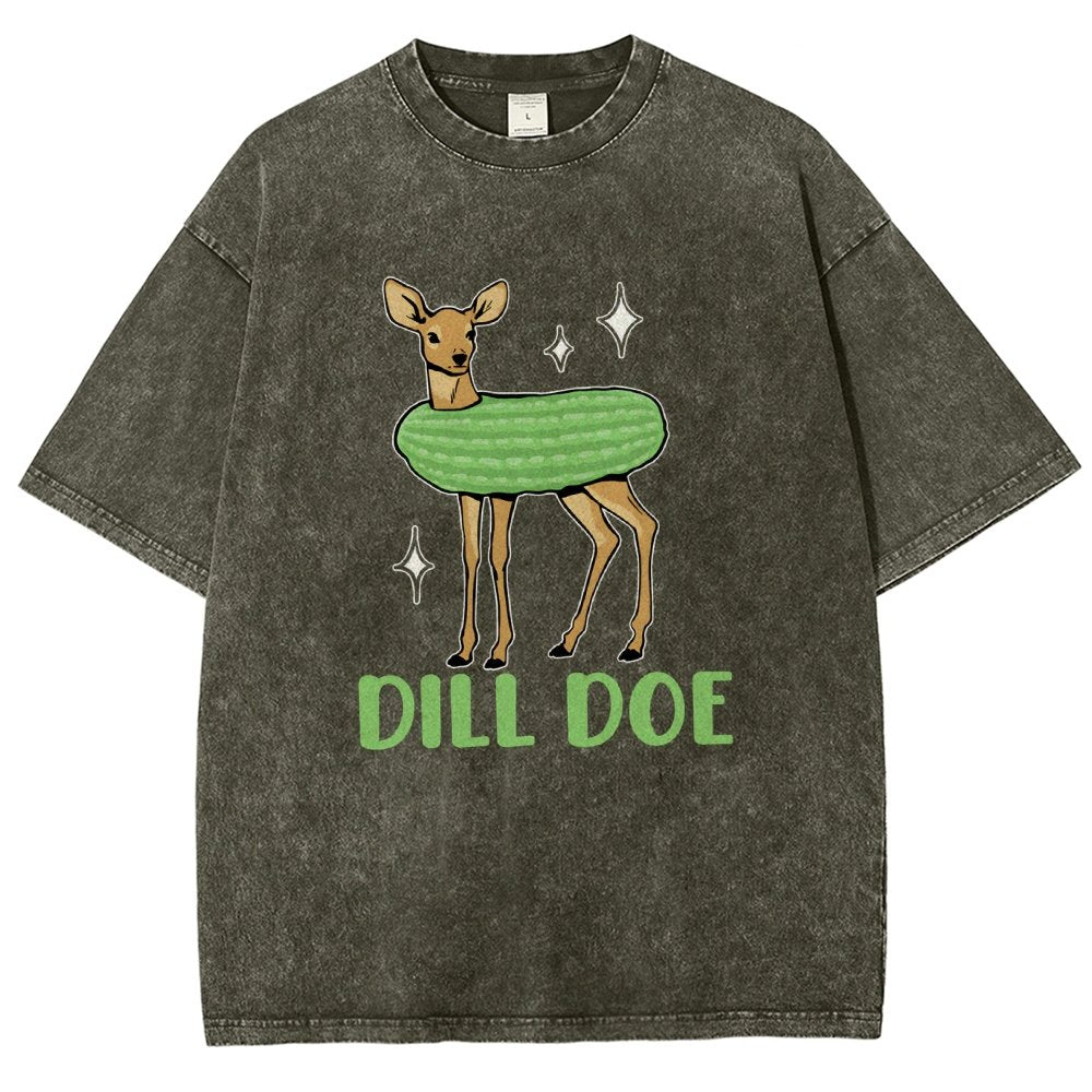 Dill Pickle Funny Vintage Distressed T-shirt