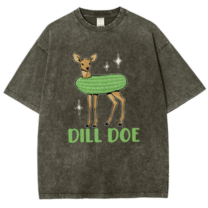 Dill Pickle Funny Vintage Distressed T-shirt