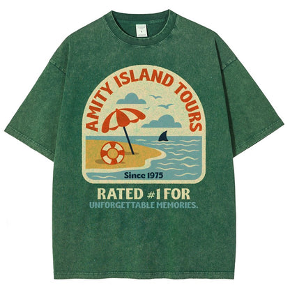 Seaside Tours Vintage Distressed T-shirt