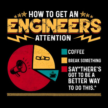 How To Get An Engineers Attention Geek T-Shirt
