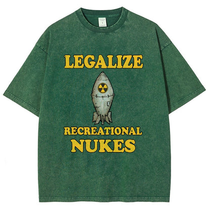 Legalize Recreational Nukes Vintage Distressed T-shirt