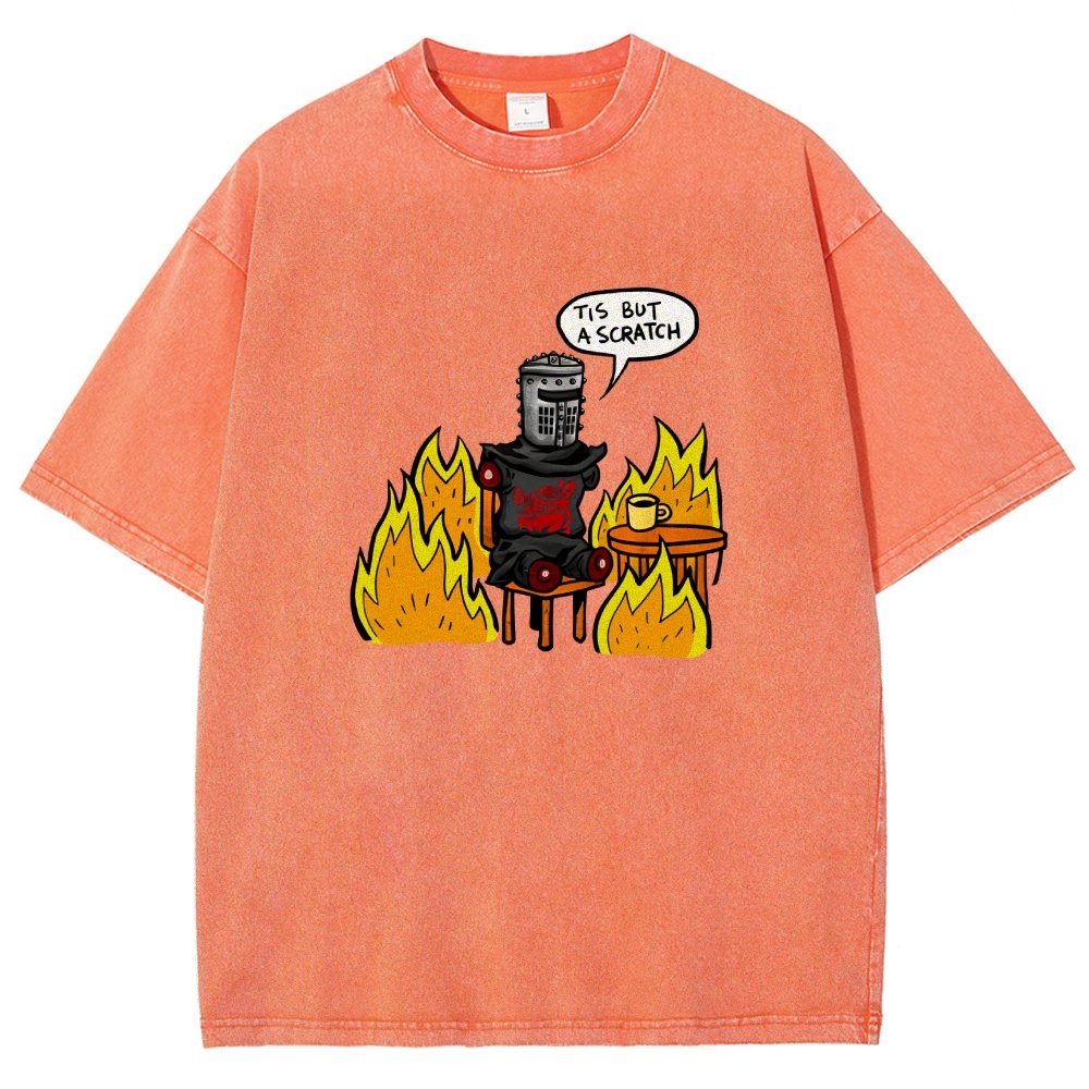 Tis Is Fine Vintage Distressed T-shirt
