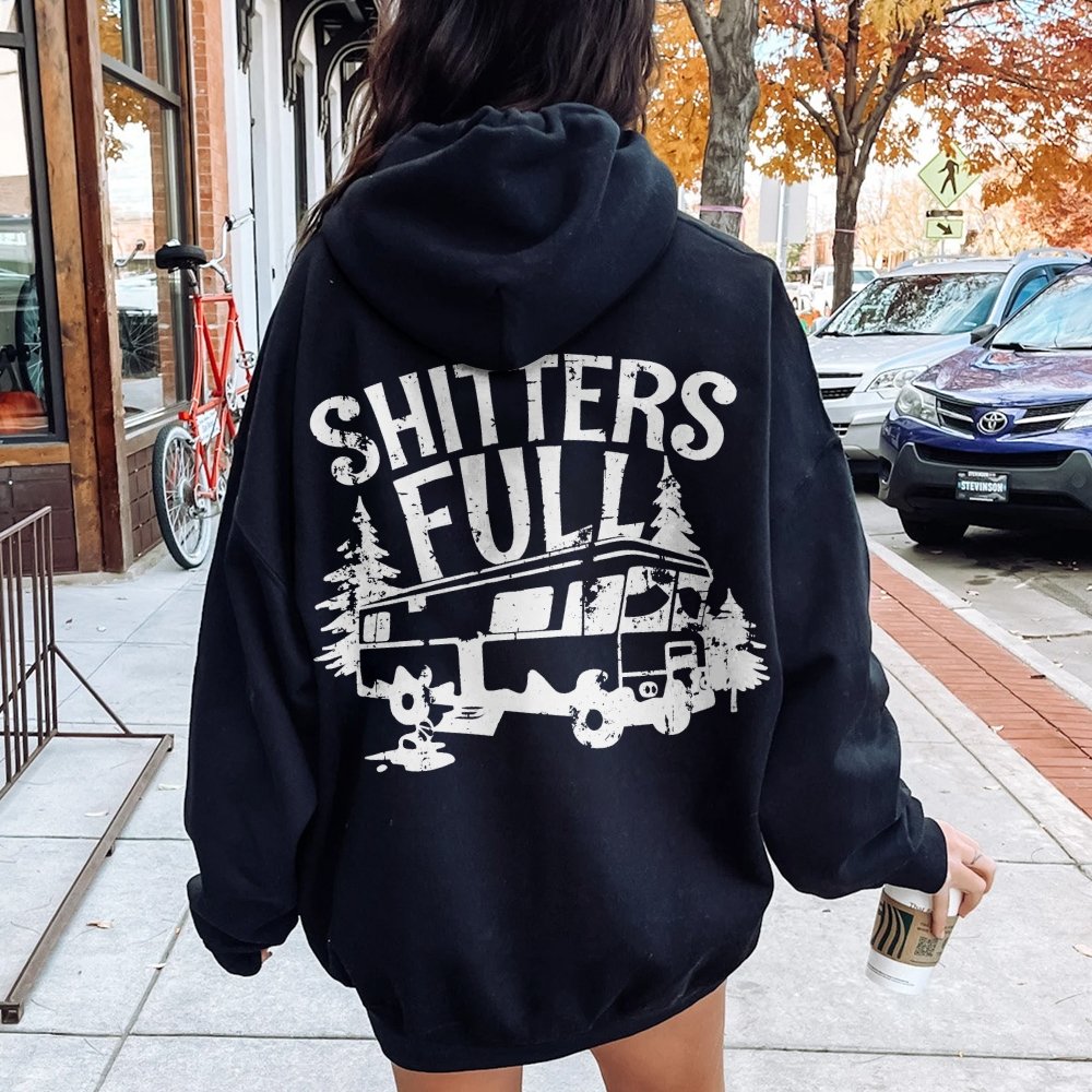 Shitters Full Printed Back Unisex Cotton Hoodie