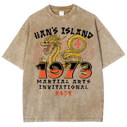 Sun's Island Martial Arts Invitational 1973 Vintage Distressed T-shirt