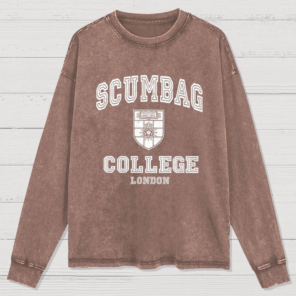 Scumbag College Washed Long Sleeve Tee