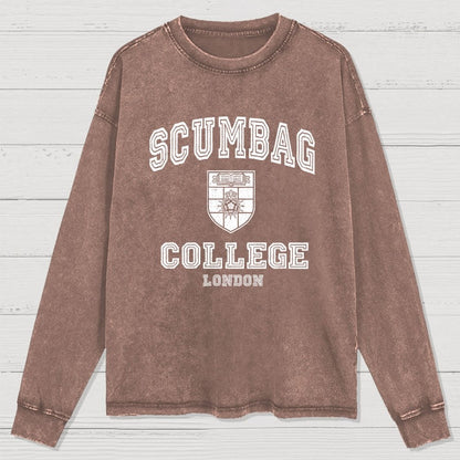 Scumbag College Washed Long Sleeve Tee