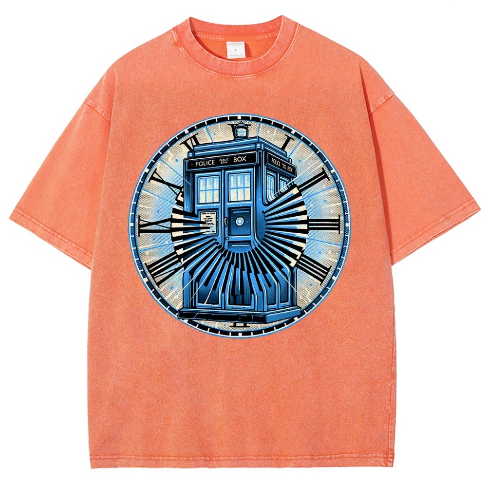 Time Travel in a box Vintage Distressed T-shirt