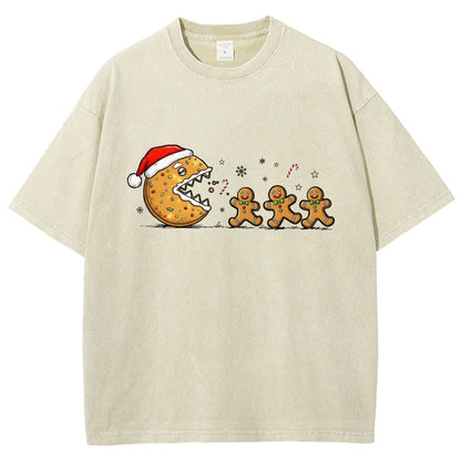 Christmas Cookie Vintage Distressed T-shirt