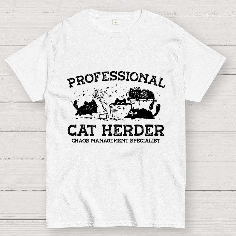 Professional Cat Herder Geek T-Shirt
