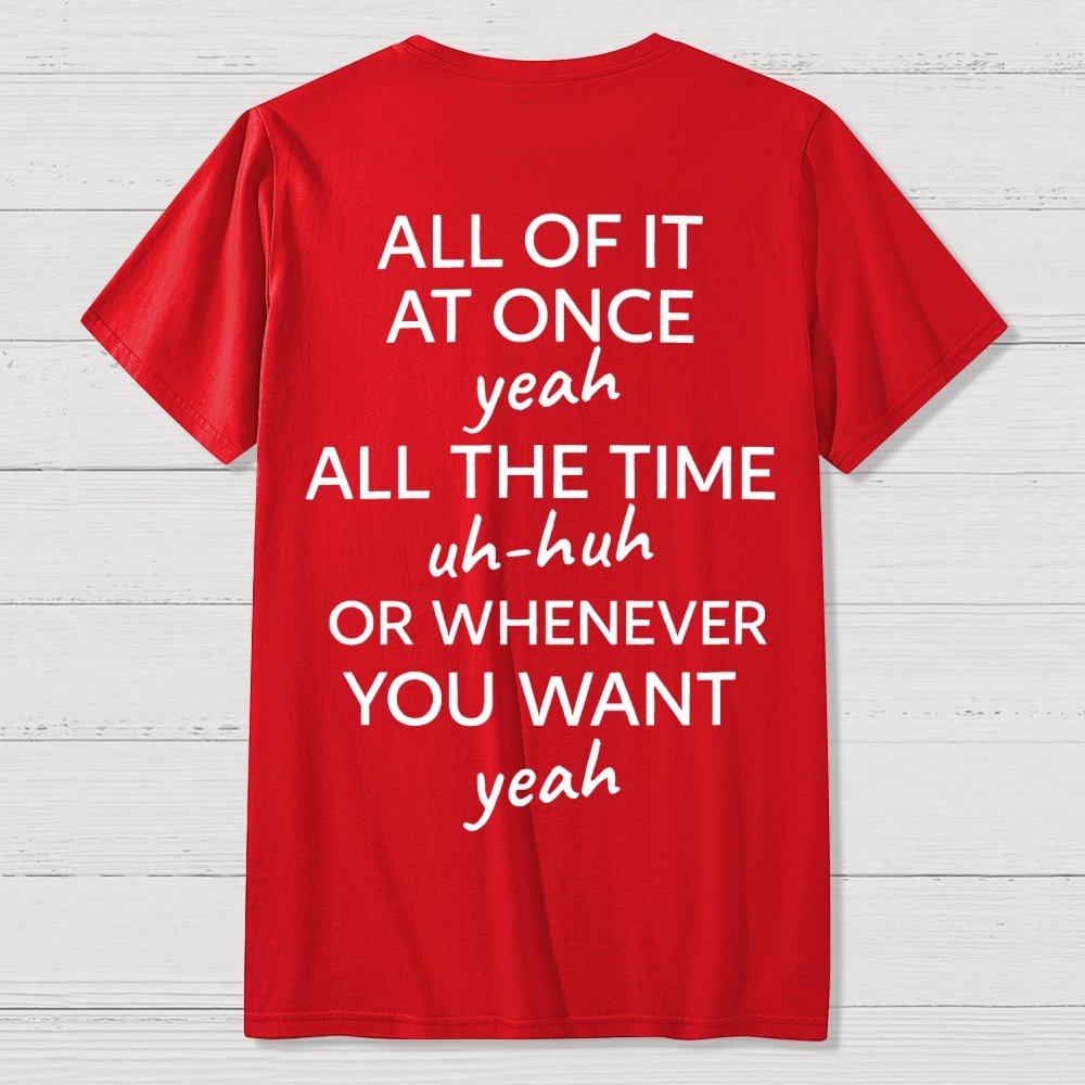 Do It Lady Front And Back Printing Geek T-Shirt