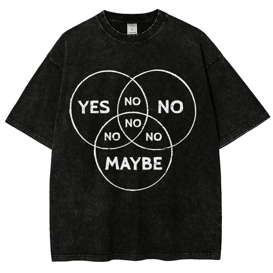 Venn In Doubt, say no. Vintage Distressed T-shirt