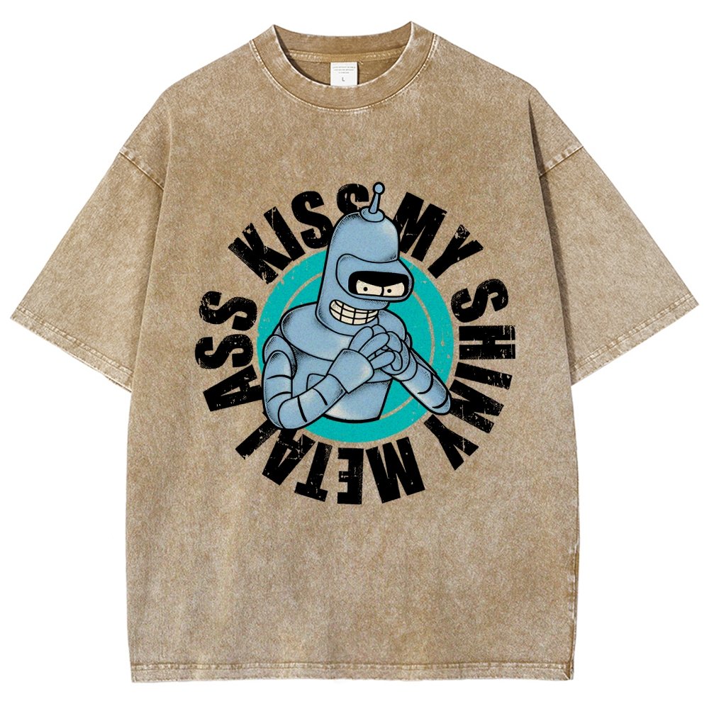 Kiss My Shiny Vintage Distressed T-shirt