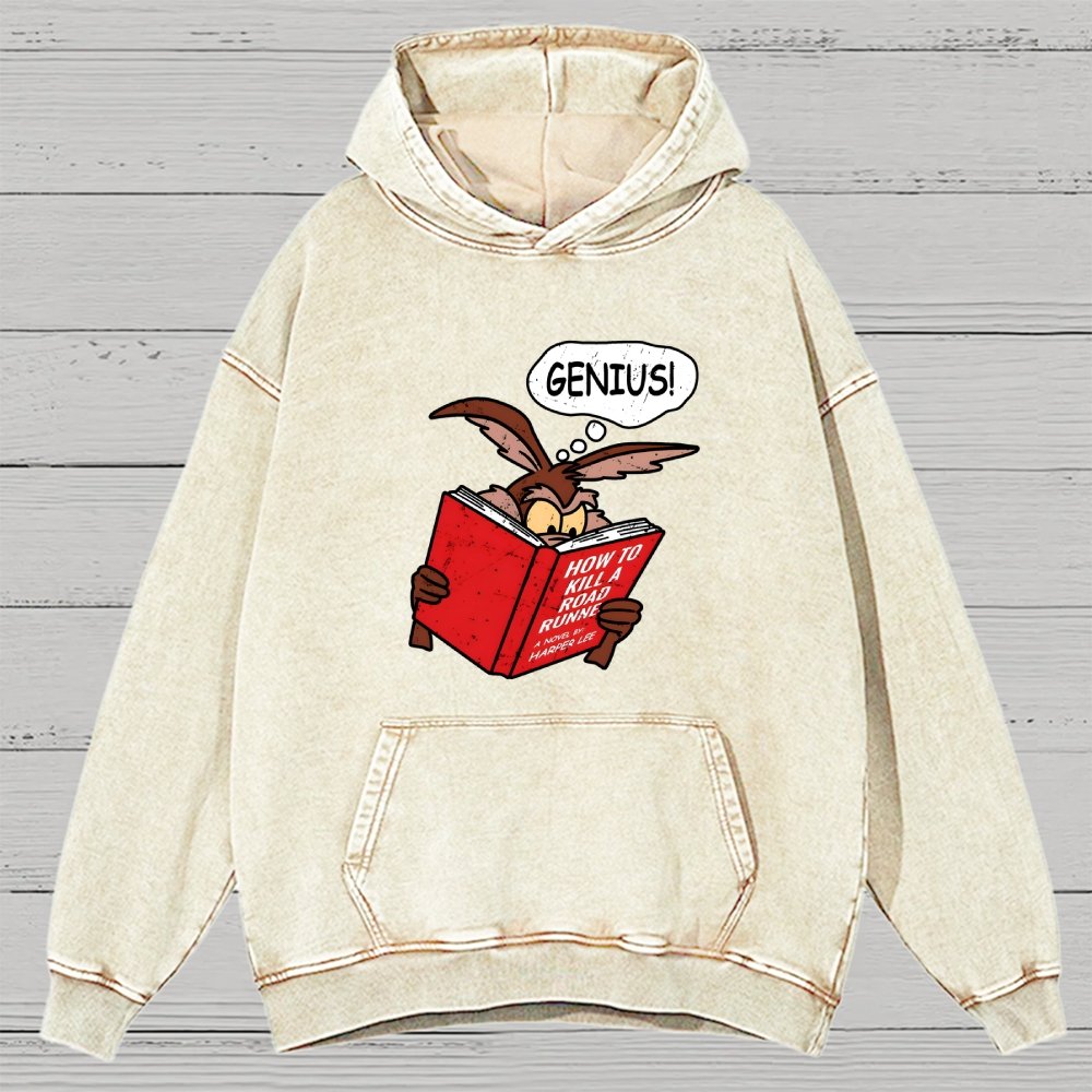 Genius Plan Vintage Distressed Hoodie
