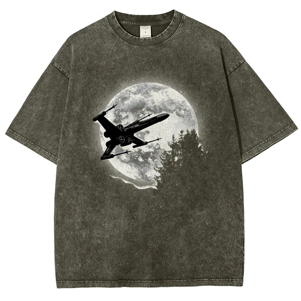 Moonlight Fighter Vintage Distressed T-shirt
