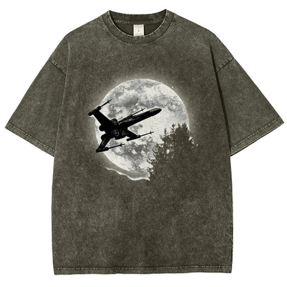 Moonlight Fighter Vintage Distressed T-shirt