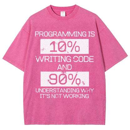 Funny Gift Programmer Computer Vintage Distressed T-shirt