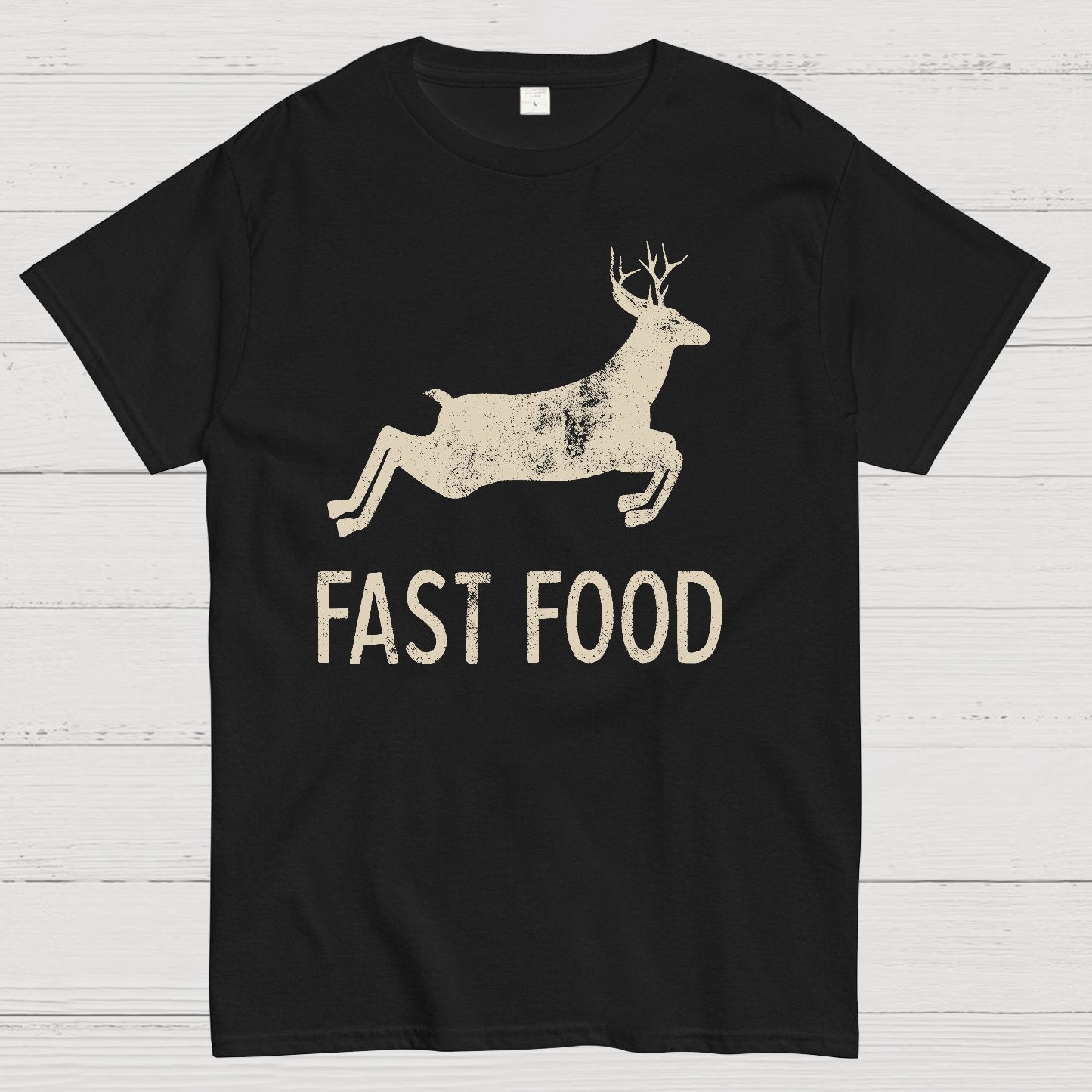 Fast Food Deer Funny Joke Hunting Geek T-Shirt