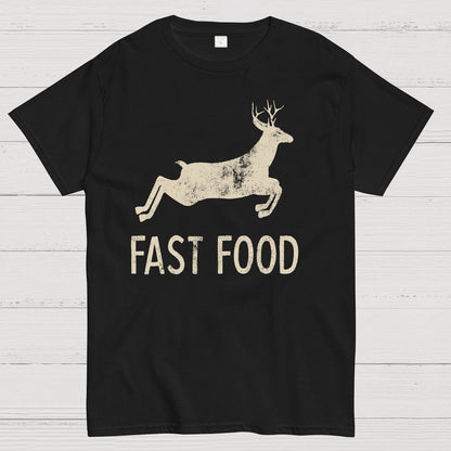 Fast Food Deer Funny Joke Hunting Geek T-Shirt