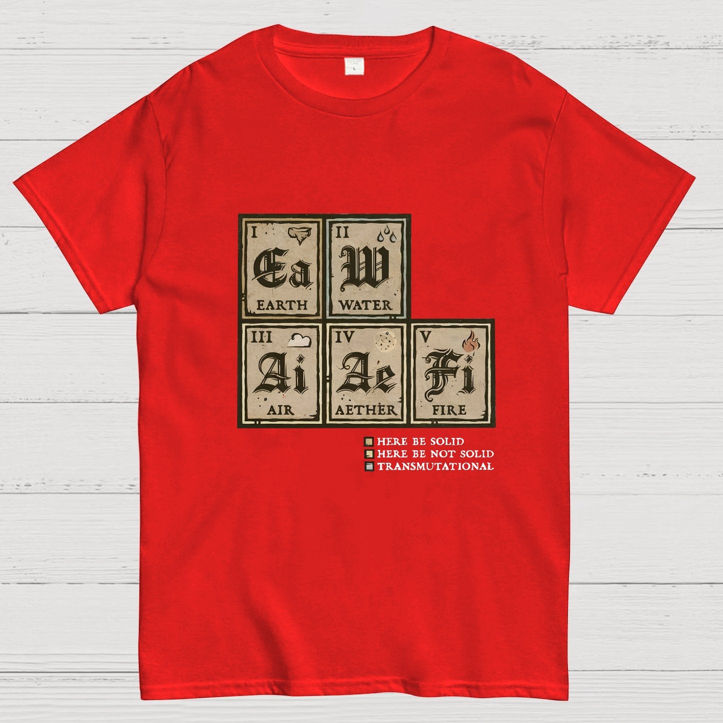 Periodic Table Vintage Nerdy T-Shirt