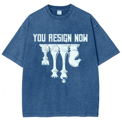 Chess You Resign Now Vintage Distressed T-shirt