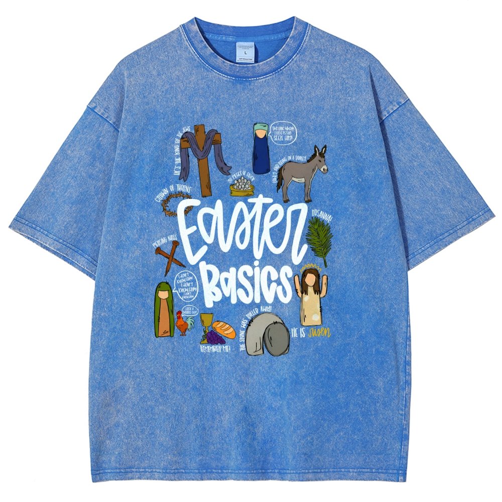 Easter Basics Vintage Distressed T-shirt