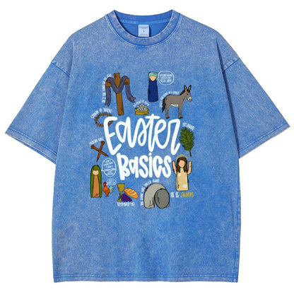 Easter Basics Vintage Distressed T-shirt