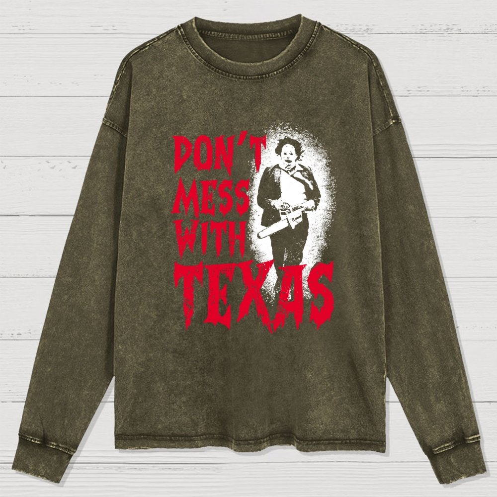 Don't Mess With Texas Washed Long Sleeve Tee