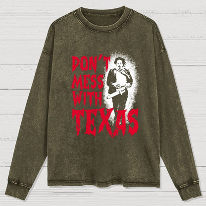 Don't Mess With Texas Washed Long Sleeve Tee