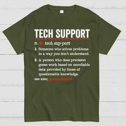 Tech Support Funny Definition Geek T-Shirt