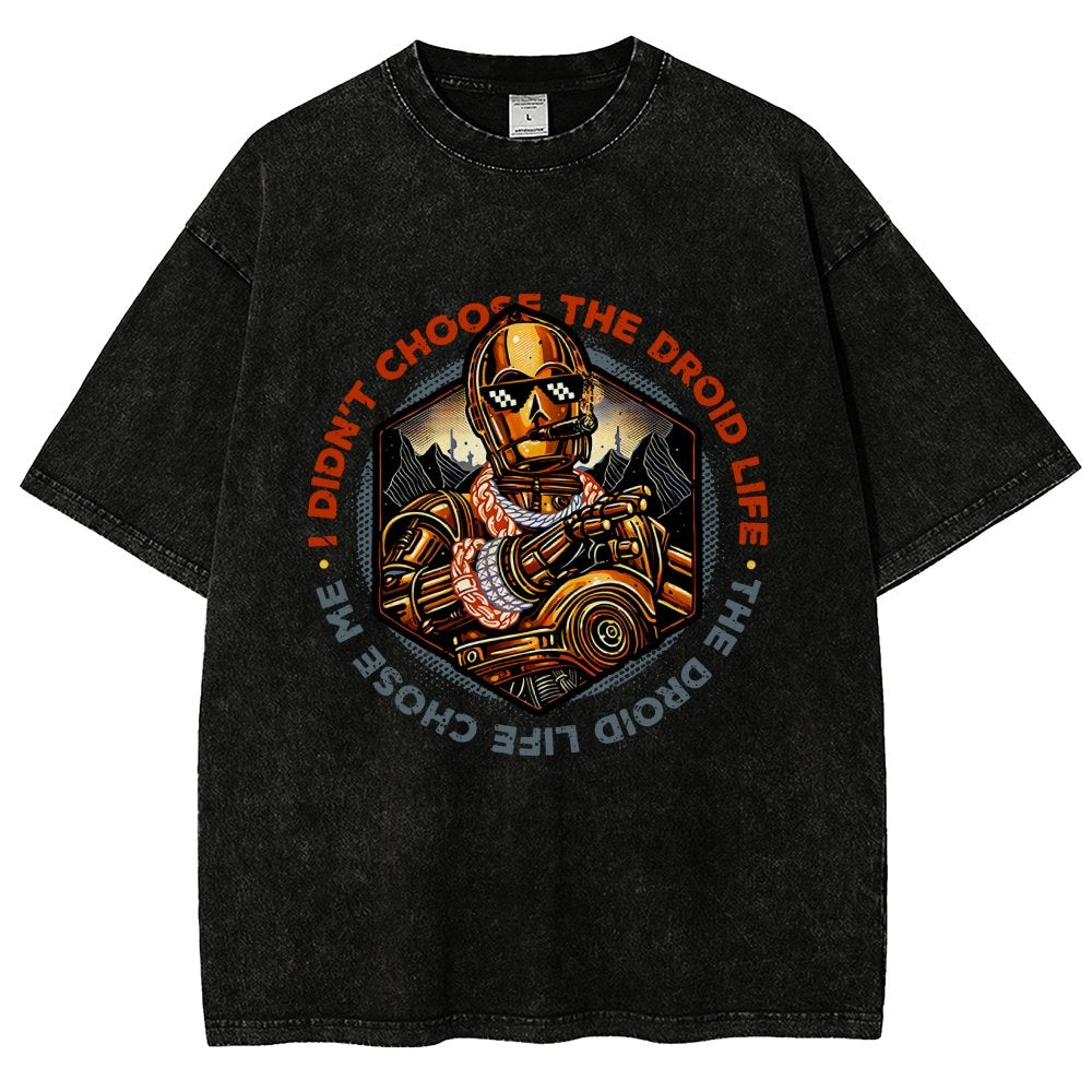 The Robot Life Vintage Distressed T-shirt