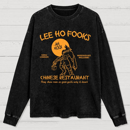 Lee Ho Fooks Chinese Restaurant Washed Long Sleeve Tee