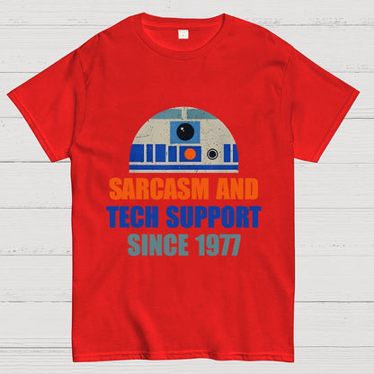 Providing Sarcasm and Tech Support Since 1977 Geek T-Shirt