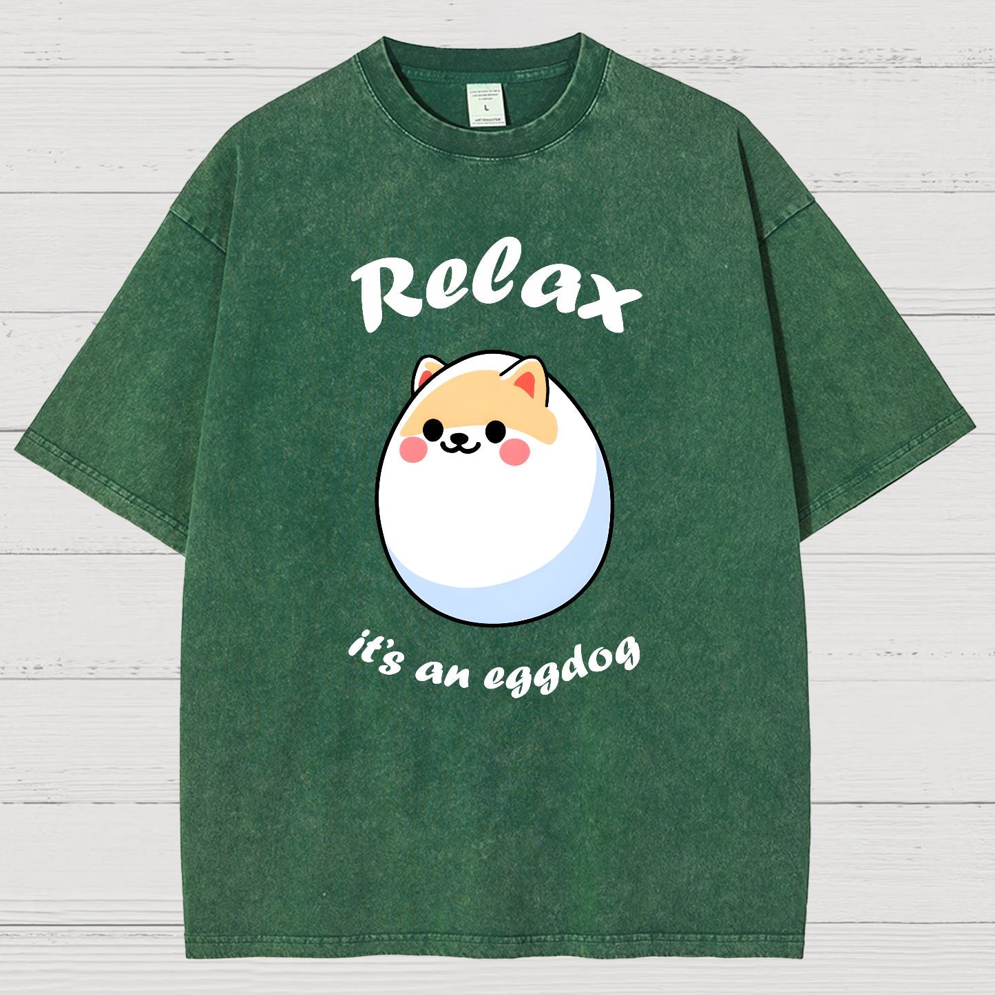 Relax it's an Eggdog Vintage Distressed T-shirt