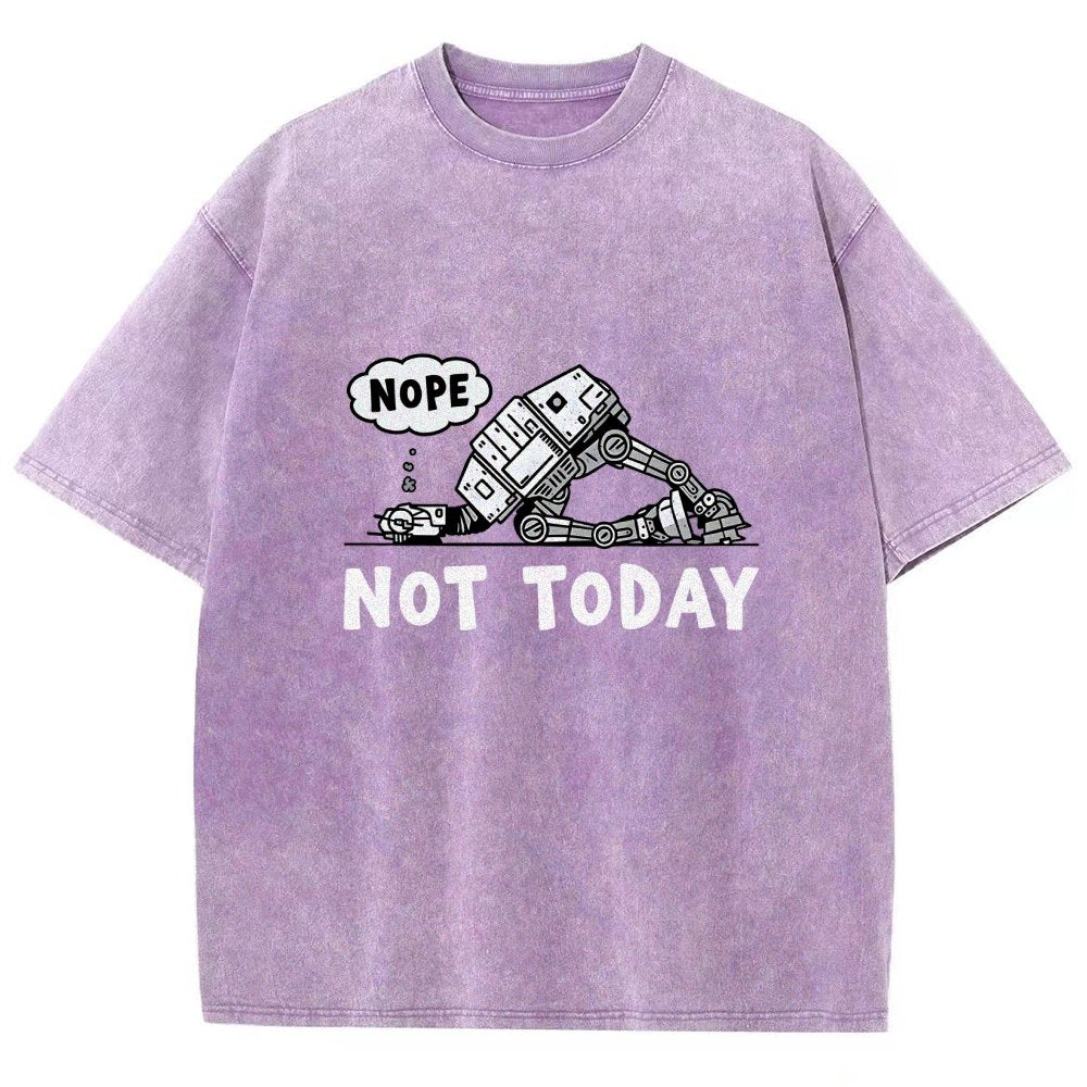 No Not Today  Vintage Distressed T-shirt