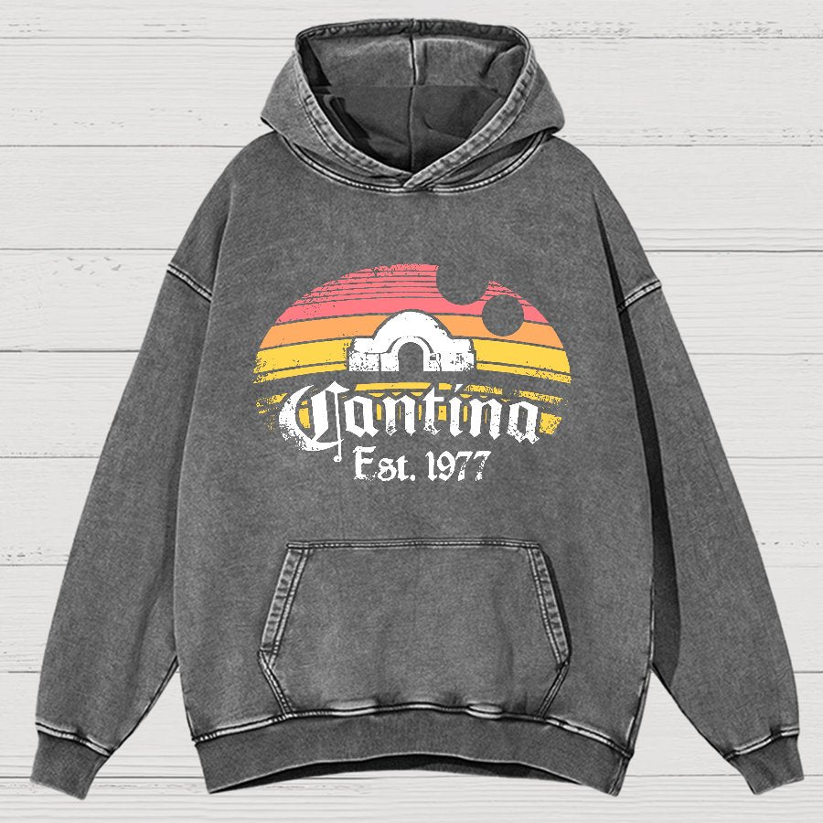 1977 Bistro Vintage Distressed Hoodie
